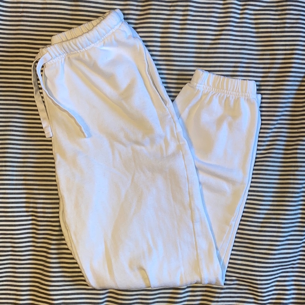 White Garage Sweatpants